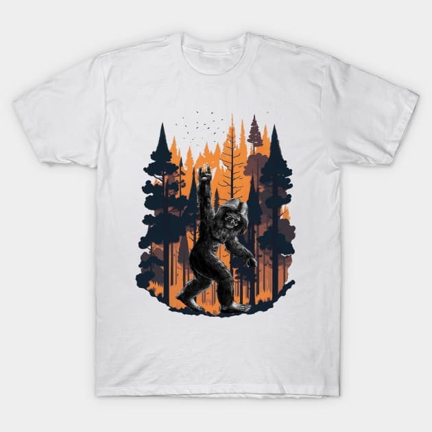 Forest Swagger: Bigfoot's Cool Camouflage T-Shirt by star trek fanart and more